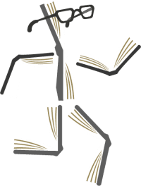 Book Guy Clevo Books Book Guy cartoon